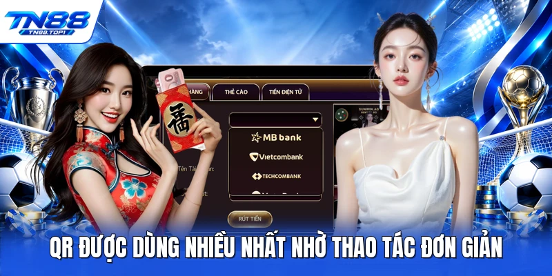 QR được dùng nhiều nhất nhờ thao tác đơn giản